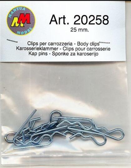 CLIPS FERMACARROZZERIA 10 pz SCALA 1/10