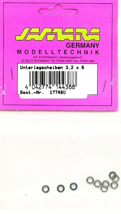 RONDELLE FERRO 3.2 x 6 mm 10 pz