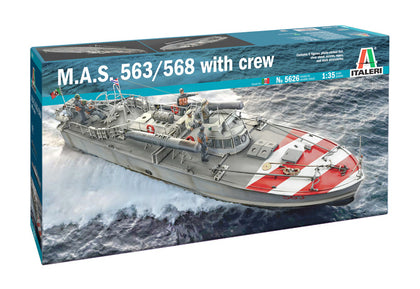 M.A.S. 563/568 WITH CREW 1/35 LUNGH 48.6 cm