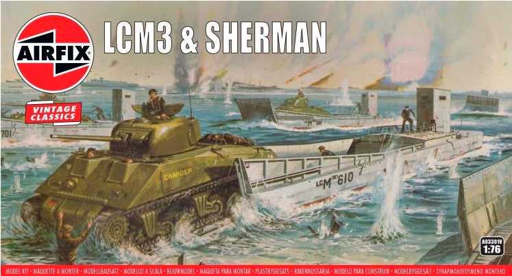 LCM3 & SHERMAN 1/76 LUNGH 194 mm