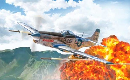 F-51D MUSTANG 1/72 LUNGH 13.6 cm