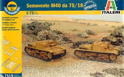 SEMOVENTE M40 DA 75/18 1/72 EASY KIT ASSEMBLY