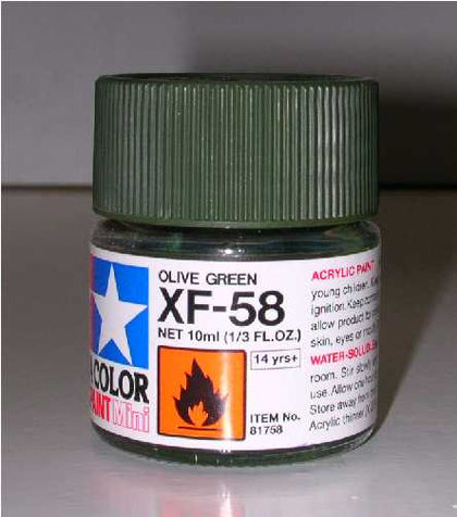 ACRILICO VERDE OLIVA OPACO 10 ml