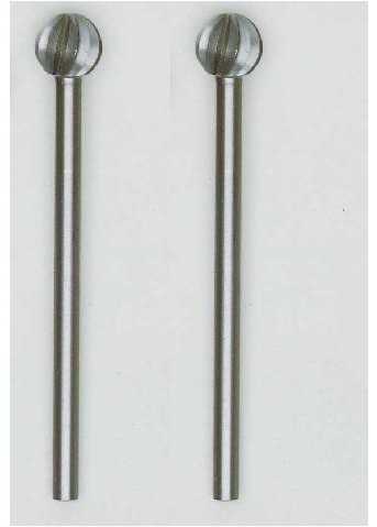 COPPIA FRESE FORMA SFERICA CODOLO 6 mm