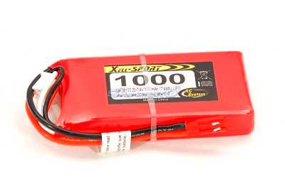 BATTERIA LI-PO 7.4 1000 MAH 30C SPINA BEC