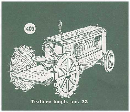 DISEGNO PER TRAFORO TRATTORE LUNGH cm 23