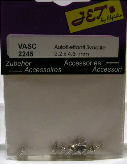 VITI AUTOFILETTANTI SVASATE ACCIAIO NICHEL 2.2X4.5 MM