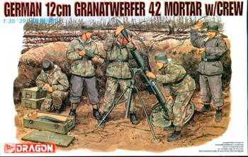 GERMAN 12cM GRANATWERFER 42 MORTAR W/CREW 1/35