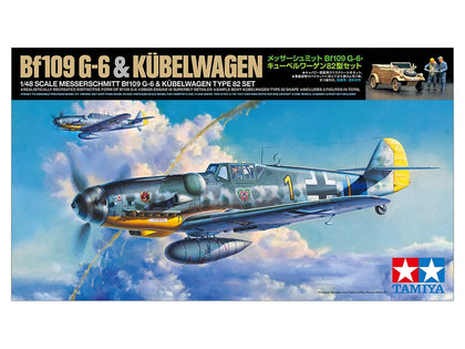 BF109 G-6 & KUBELWAGEN CON 3 FIGURE 1/48