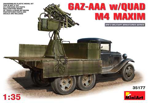 GAZ-AAA W/QUAD M4 MAXIM 1/35