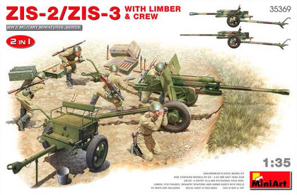 ZIS-2/ZIS-3 WITH LIMBER AND CREW 1/35