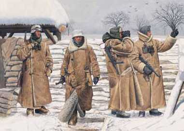 GERMAN INFANTRY IN WACHTMANTEL LENINGRAD 1943 1/35