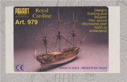 DISEGNO ROYAL CAROLINE 1/47 LUNGH 830 mm