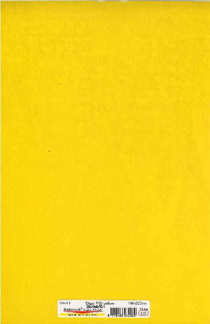 FOGLIO PVC GIALLO TRASPARENTE 194X320 mm SPESSORE 0.23 mm