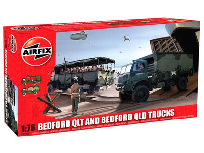 BEDFORD QLT AND BEDFORD DLD TRUCKS 1/76