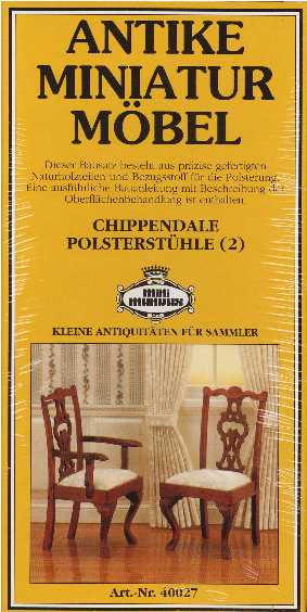 COPPIA SEDIE CON DUE BRACCIOLI CHIPPENDALE DA MONTARE E VERNICIARE