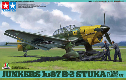 JUNKERS JU87 B-2 STUKA W/BOMB LOADING SET 1/48