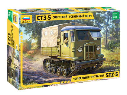 SOVIET ARTILLERY TRACTOR STZ-5 1/35 LUNGH 11.8 cm