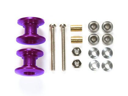 LIGHTWEIGHT DOUBLE ALUMINIUM ROLLERS PURPLE
