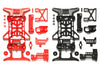 SUPER X REINFORCED CHASSIS SET ROSSO/NERO
